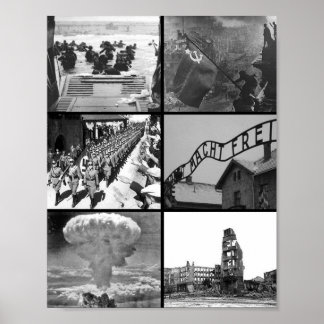 Viktiga händelser i WWII Poster