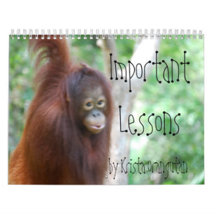 Viktiga kurser för barn vid den Krista orangutane Kalender