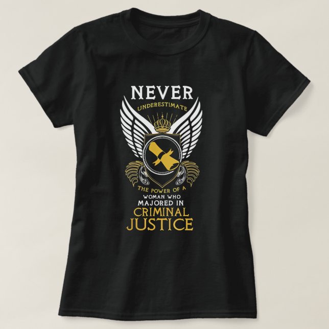 Viktiga kvinnogåvor inom straffrätten t shirt (Design framsida)