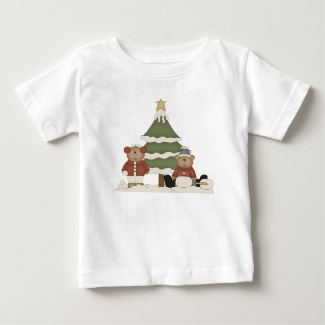 Viktiga Nallar och Julgran T Shirt (Framsida)