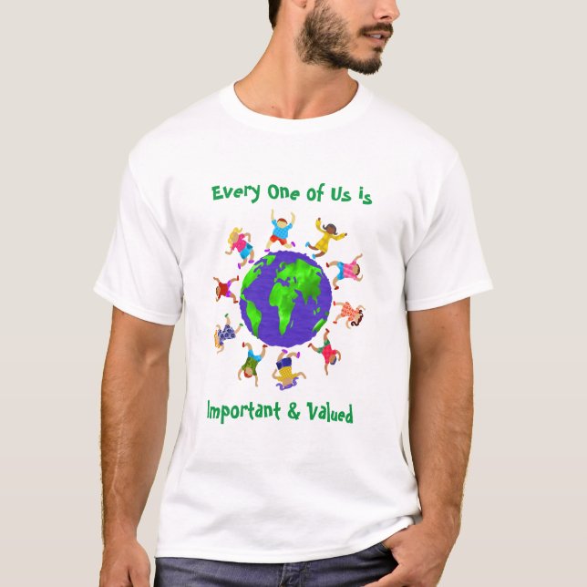 Viktiga och uppskattade barn t shirt (Framsida)
