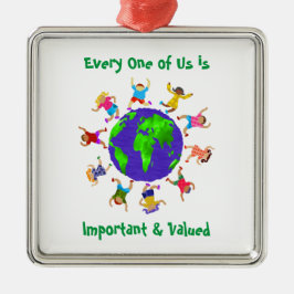 Viktiga och värdefulla barn julgransprydnad metall