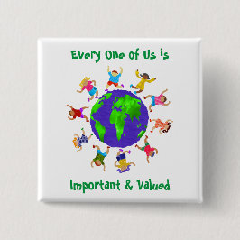 Viktiga och värdefulla barn knapp