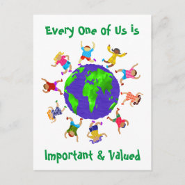 Viktiga och värdefulla barn vykort