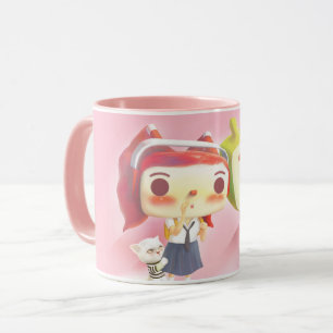 Viktiga tecken med katt mugg