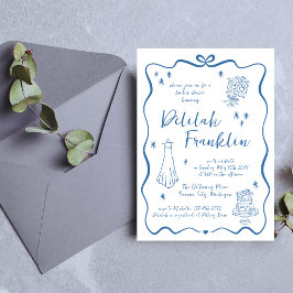 Viktiga vokor | Hand plockade Doodle | Möhippa Inbjudningar