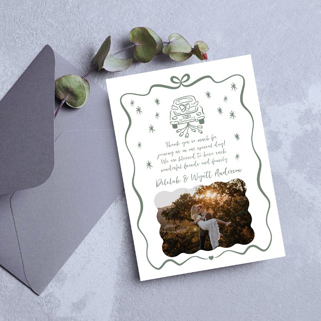 Viktiga vokor | Hand plockade Doodle | Tack Kort (Skapare uppladdad)