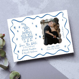 Viktiga vokor | Hand plockade Doodles | Bröllop Spara Datumet