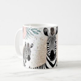 Viktiga Zebröder och Blommigt Fantasy Kaffemugg