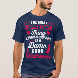Viktigast är att bra frisör vit t shirt