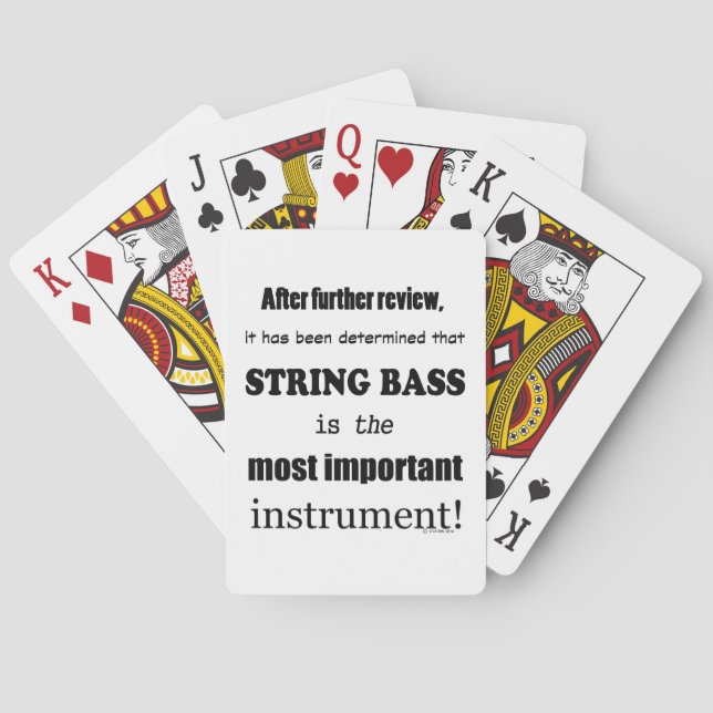 Viktigast instrument för strängklass spel kort (Baksidan)