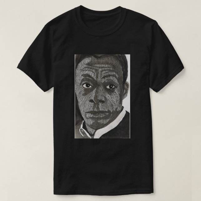 Viktigaste James Baldwin Halloween Helgdag T Shirt (Design framsida)