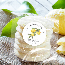 Viktigaste Lemons Bröllop eller Möhippa Runt Klistermärke