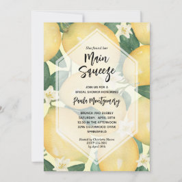 Viktigaste Lemons- och Greenery-Möhippa Inbjudningar