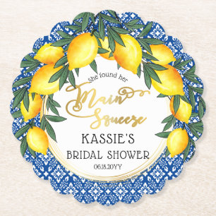 Viktigaste Lemons Tropical Möhippa Underlägg Papper