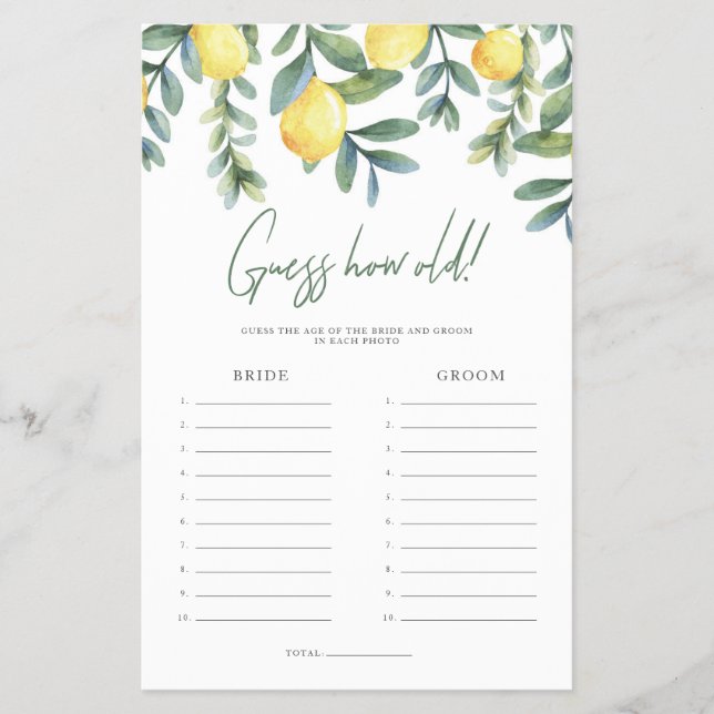 Viktigaste Squeeze Hur gammalt var Bride and Groom Flygblad (Framsidan)