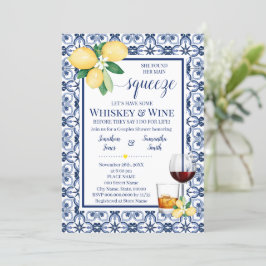 Viktigaste Squeeze Whiskey & Vin Mediterranean Sho Inbjudningar