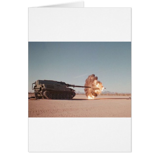 Viktigaste Tank i strid Hälsningskort (Framsidan)