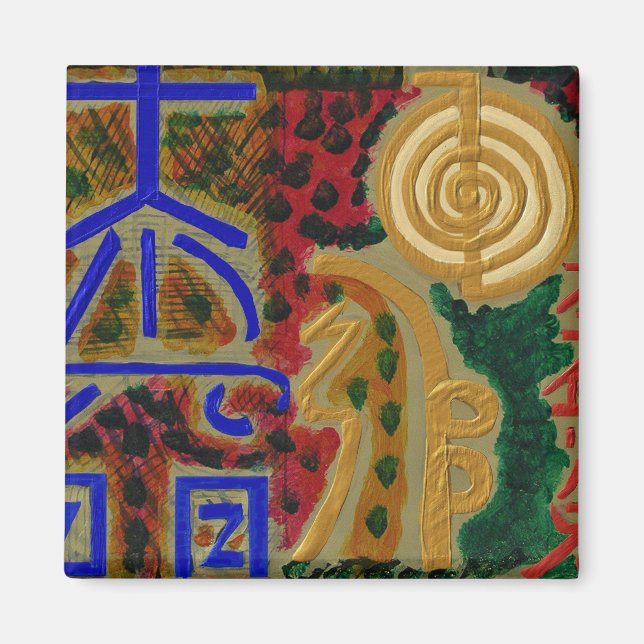 Viktigsymboler för Reiki Magnet (Framsidan)
