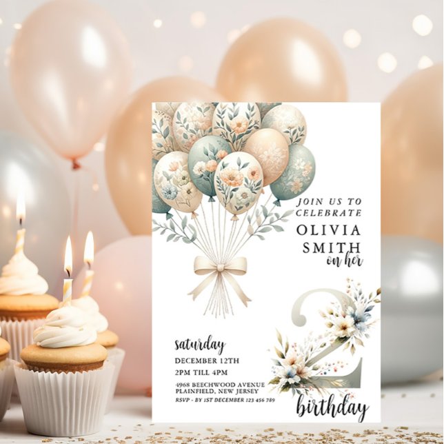 Viktigt 2:a födelsedag inbjudningar (Skapare uppladdad)