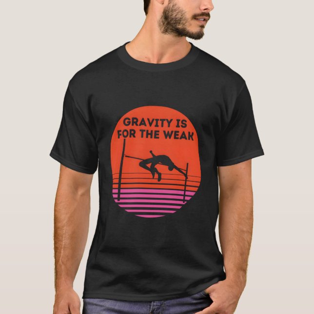 Viktigt är för det svaga Färg höghoppet T Shirt (Framsida)