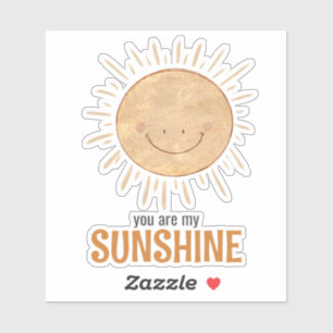 Viktigt att du är min solskin Sol vinyl Klistermärken