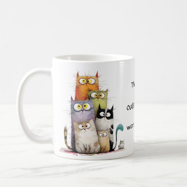 Viktigt att titta på mina Cute Cat-videor Kaffemugg (Vänster)