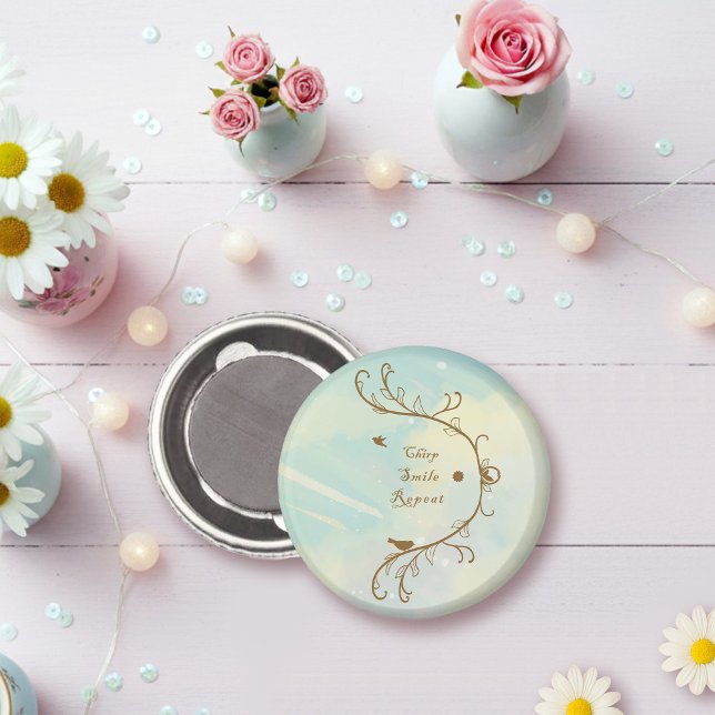 Viktigt Baby blue, Smile, upprepa Magnet (Skapare uppladdad)