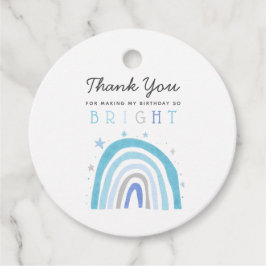 Viktigt blått regnbåge så Bright födelsedag Gåvor Etiketter