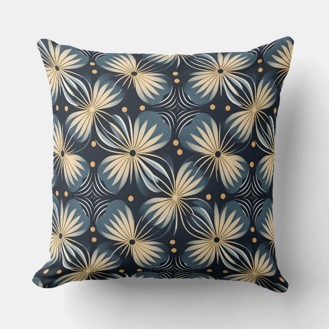 Viktigt Blommigt Kudde (Framsida)