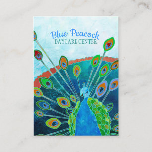 Viktigt Blue Peacock Childcare Visitkort