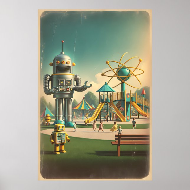 Viktigt centrum för atomålder - Vibrant framtida v Poster (Framsidan)