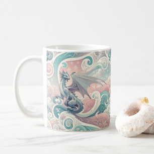 Viktigt Drake: Pastel Dragon Fantasy Kaffemugg