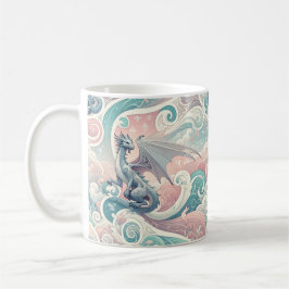 Viktigt Drake: Pastel Dragon Fantasy Kaffemugg