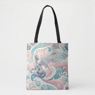 Viktigt Drake: Pastel Dragon Fantasy Tygkasse