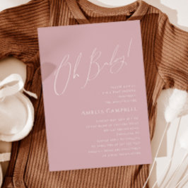 Viktigt Dusty Ro Oh Baby! Baby Shower Inbjudningar