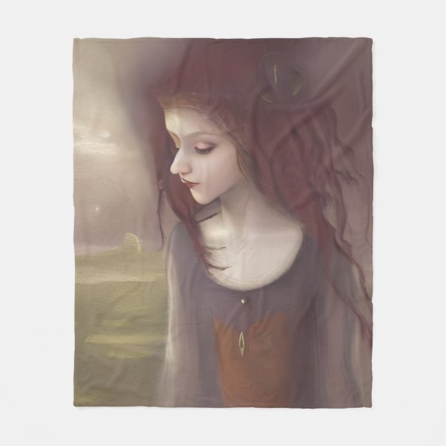 Viktigt Fantasy Little Fairy Fleecefilt (Framsidan)