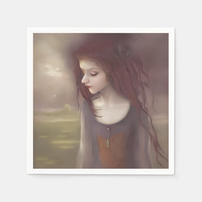 Viktigt Fantasy Little Fairy Pappersservett (Framsidan)
