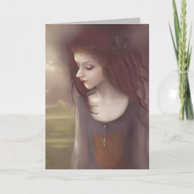 Viktigt Fantasy Little Fairy Tack Kort (Framsida)