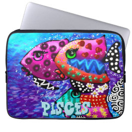 Viktigt fisktrio Pisces Nautical Personlig Laptop Fodral