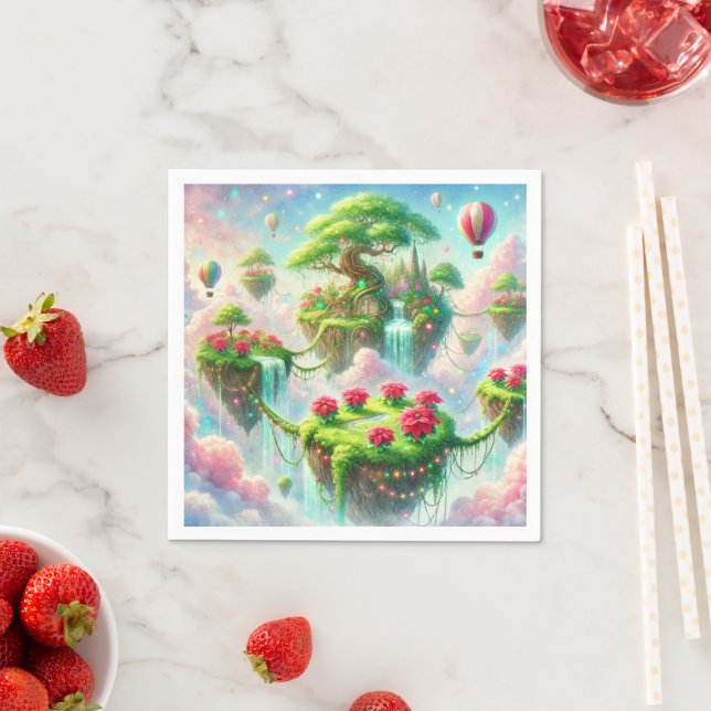 Viktigt Flytande av avskärmning av Poinsettia Gard Pappersservett (Insitu)