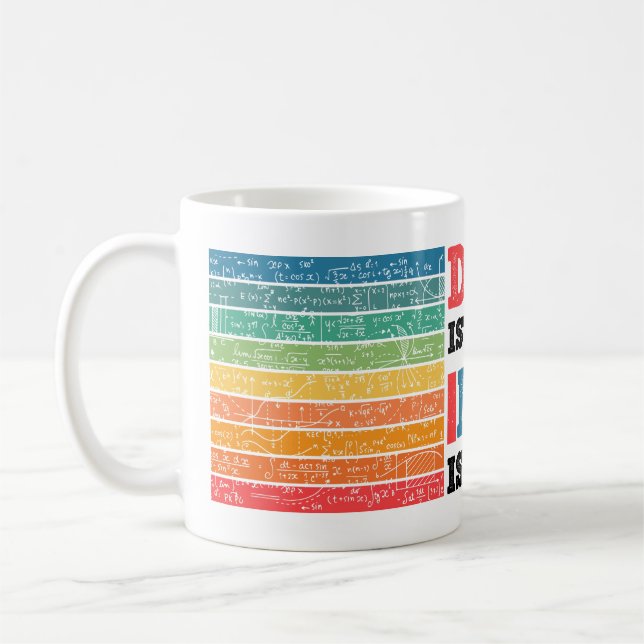 Viktigt för skolan, men matematik är viktigt kaffemugg (Vänster)