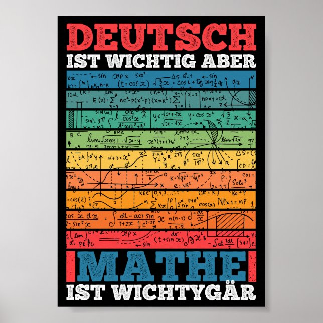 Viktigt för skolan, men matematik är viktigt poster (Framsidan)