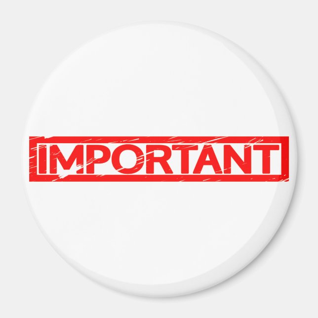 Viktigt Frimärke Magnet (Framsidan)