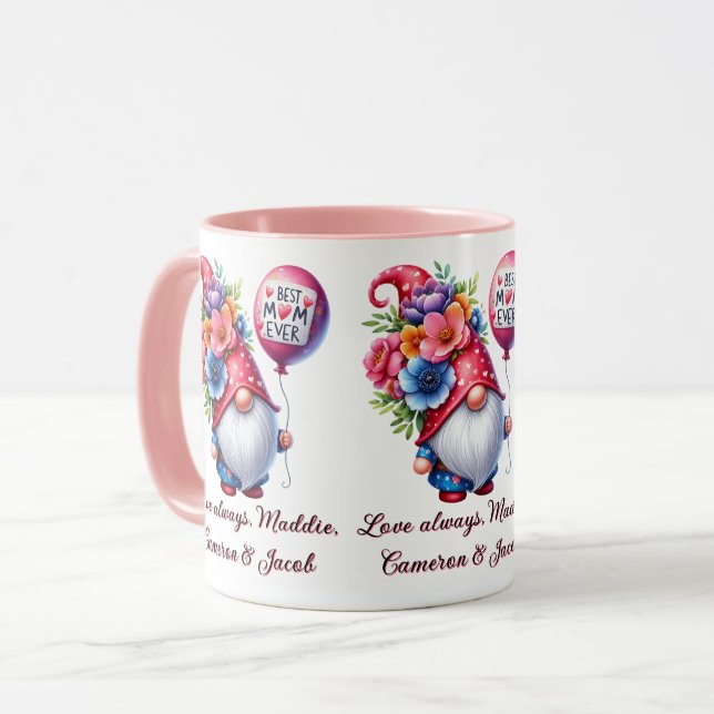 Viktigt Gnome-tastic Best Mamma någonsin Mugg (Framsida vänster)