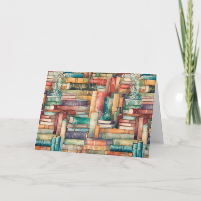 Viktigt gratulationskort för Bokar Tack Kort (Framsida)