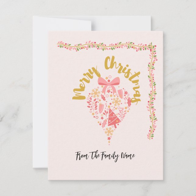 Viktigt gratulationskort för God jul Julkort (Framsida)