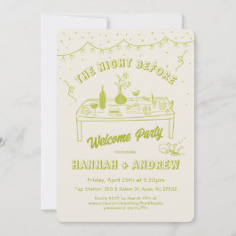 Viktigt hand plockade kväll före välkomnandet av p inbjudningar