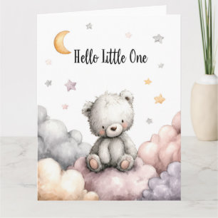 Viktigt "Hej Little One"-Nalle Kort