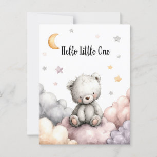 Viktigt "Hej Little One"-Nalle Vykort